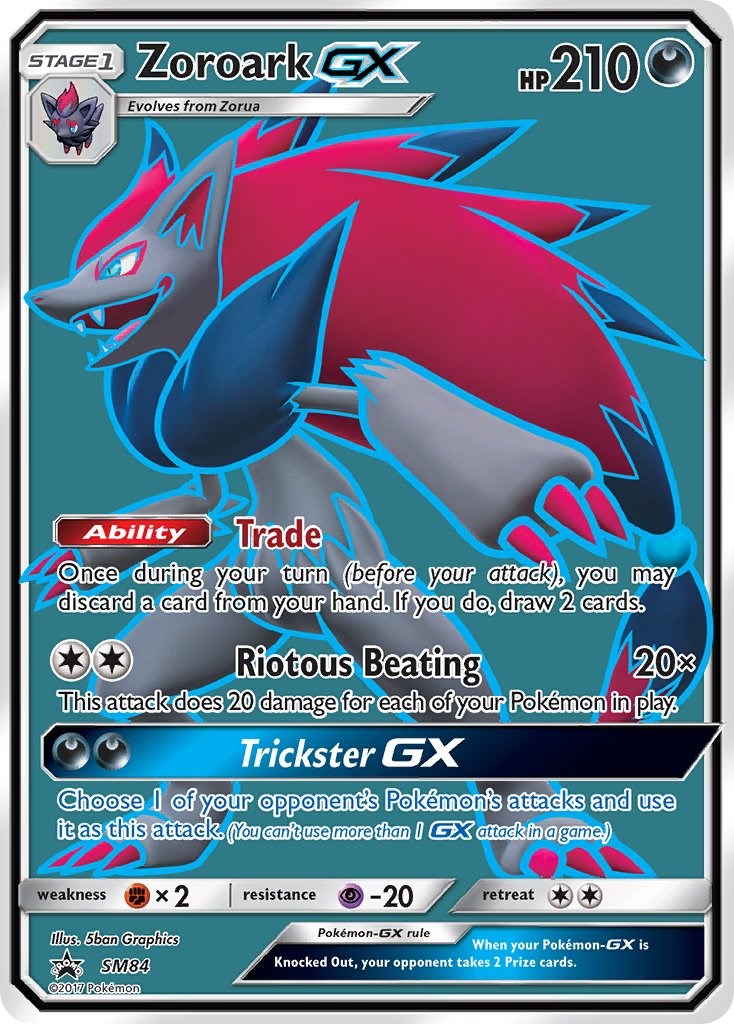 Zoroark GX SM84 - Sun & Moon Promo - Pokémon TCG