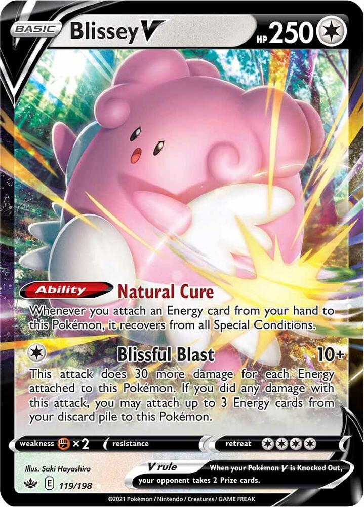 Blissey V 119/198 - Chilling Reign - Pokémon TCG