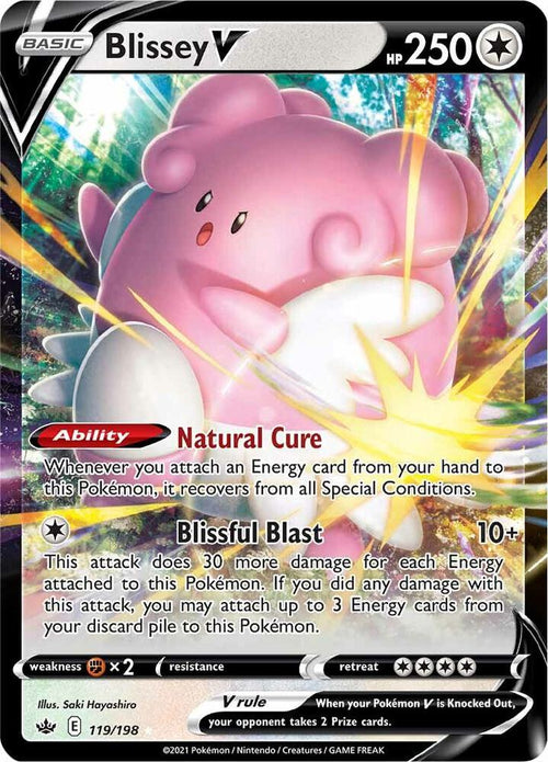 Blissey V 119/198 - Chilling Reign - Pokémon TCG