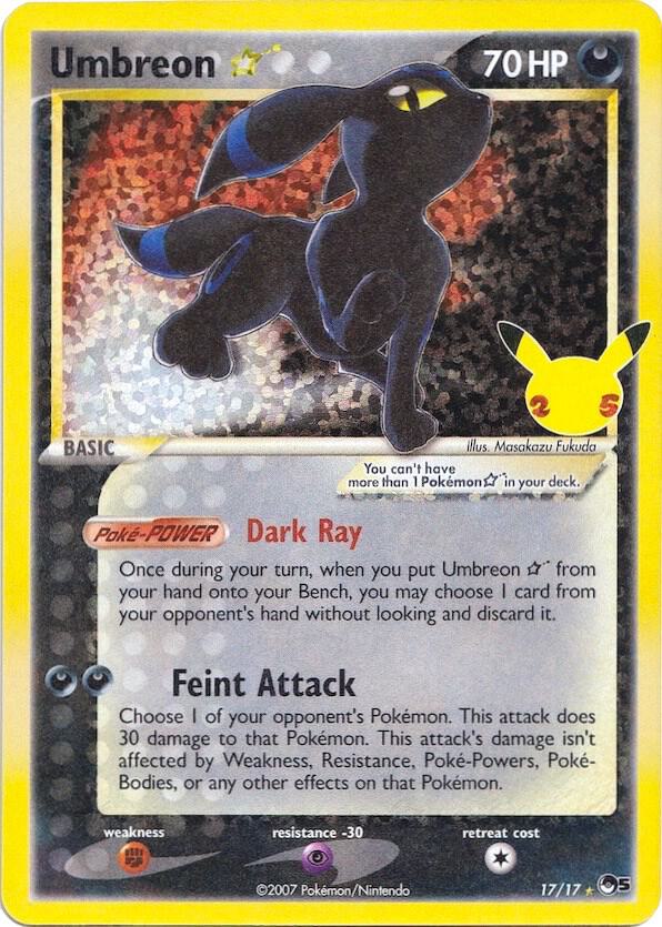 Umbreon Gold Star 17/17 - Celebrations: Classic Collection - Pokémon TCG