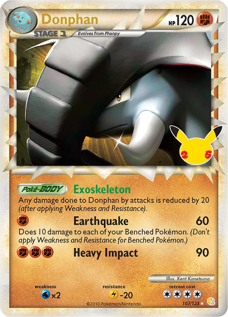 Donphan (Prime) 107/123 - Celebrations: Classic Collection - Pokémon TCG
