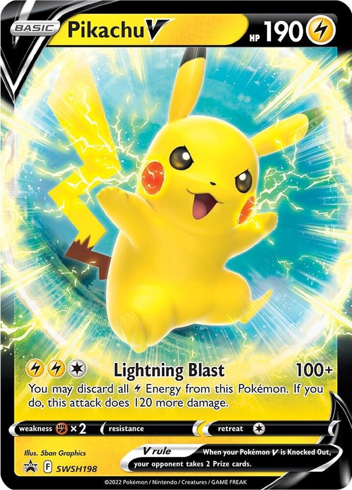 Pikachu V SWSH198 - Sword & Shield Promo - Pokémon TCG
