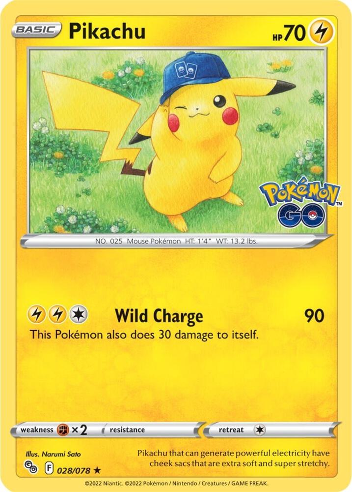 Pikachu 028/078 - Pokemon Go - Pokémon TCG
