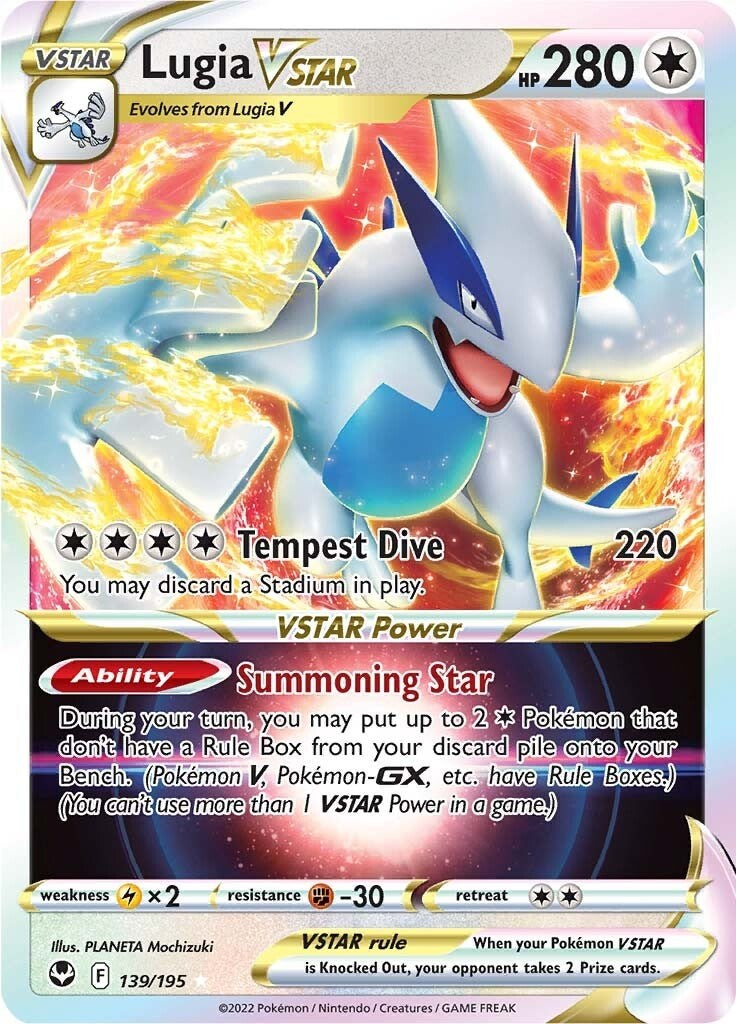 Lugia VSTAR 139/195 - Silver Tempest - Pokémon TCG