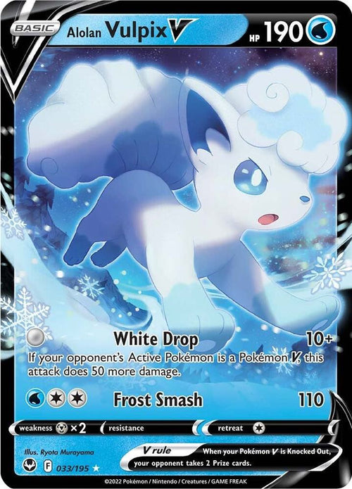 Alolan Vulpix V 033/195 - Silver Tempest - Pokémon TCG