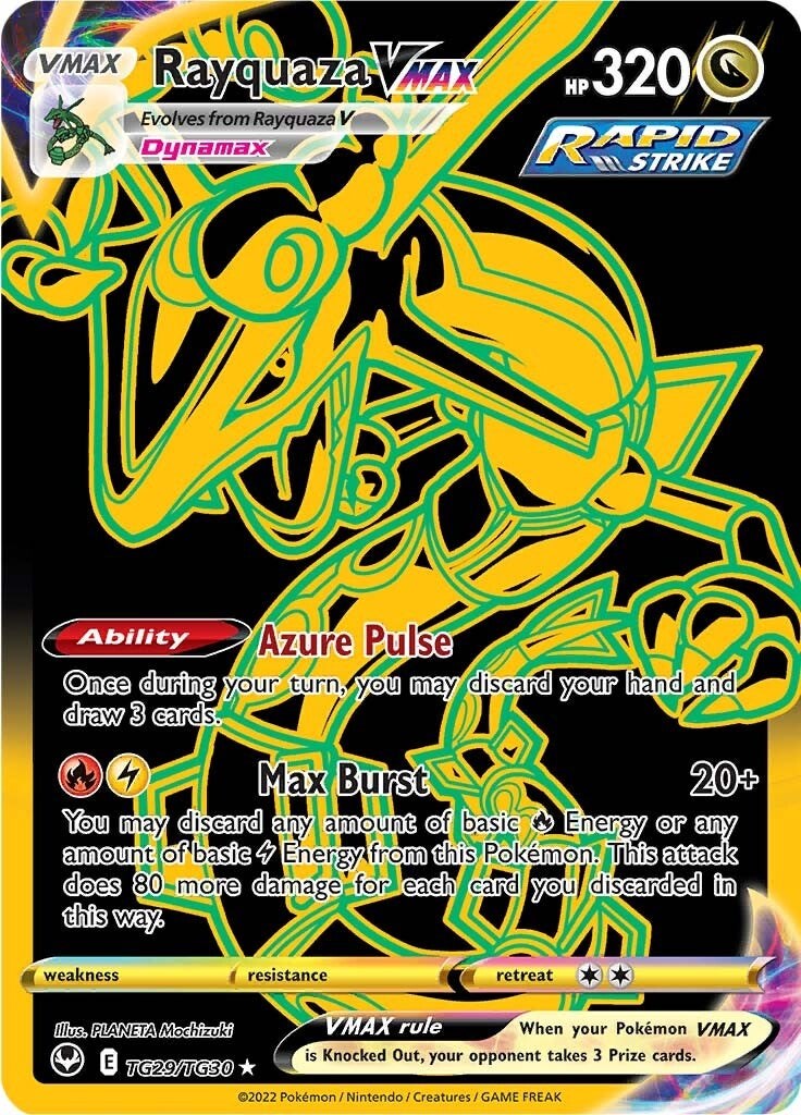 Rayquaza VMAX (Secret) TG29/TG30 - Silver Tempest Trainer Gallery - Pokémon TCG