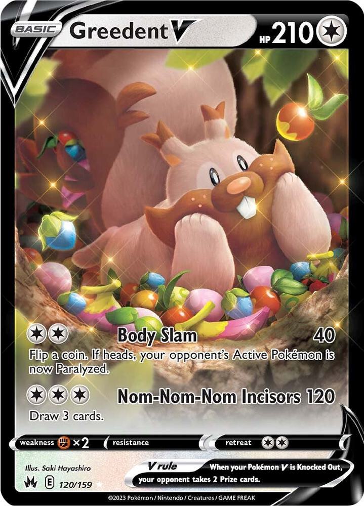 Greedent V 120/159 - Crown Zenith - Pokémon TCG