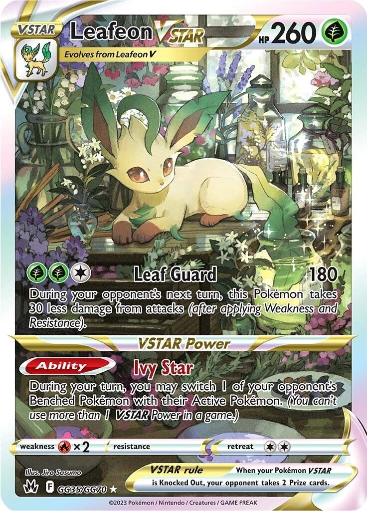 Leafeon VSTAR GG35/GG70 - Crown Zenith: Galarian Gallery - Pokémon TCG