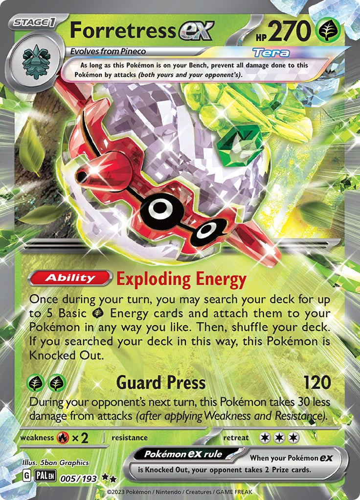 Forretress ex 005/193 - Paldea Evolved - Pokémon TCG
