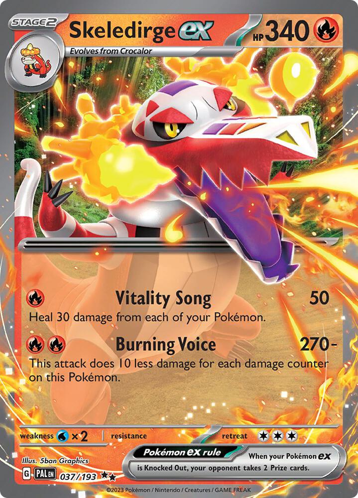 Skeledirge ex 037/193 - Paldea Evolved - Pokémon TCG