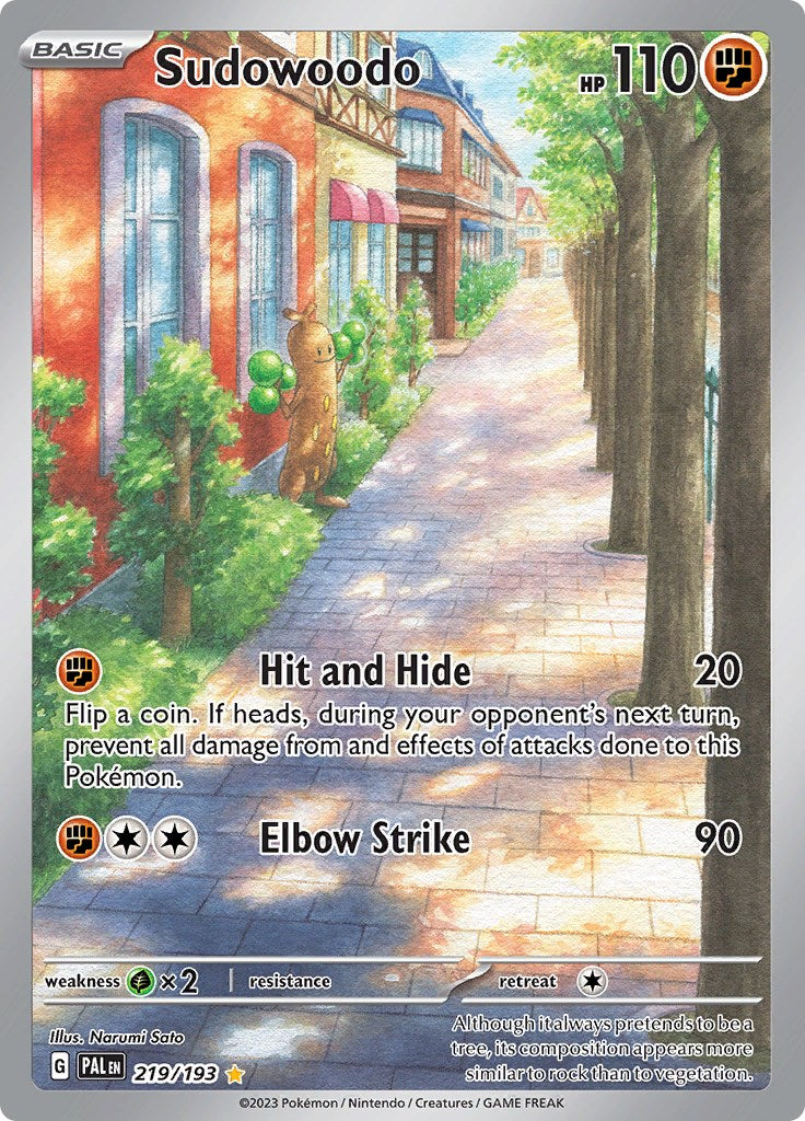 Sudowoodo 219/193 - Paldea Evolved - Pokémon TCG