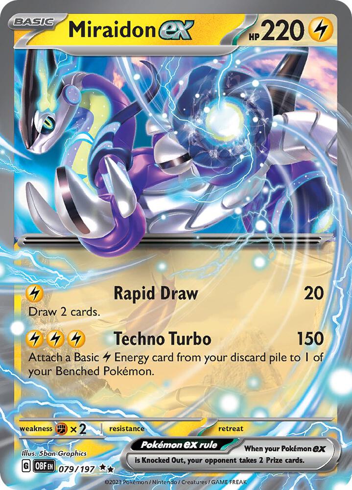 Miraidon ex 079/197 - Obsidian Flames - Pokémon TCG