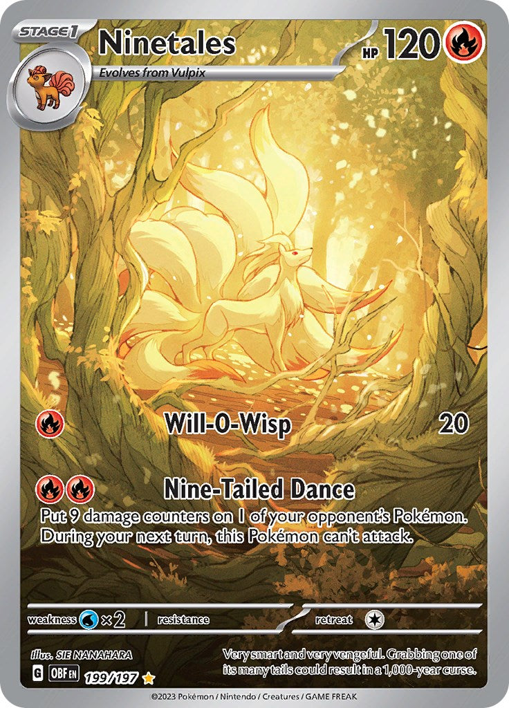 Ninetales 199/197 - Obsidian Flames - Pokémon TCG