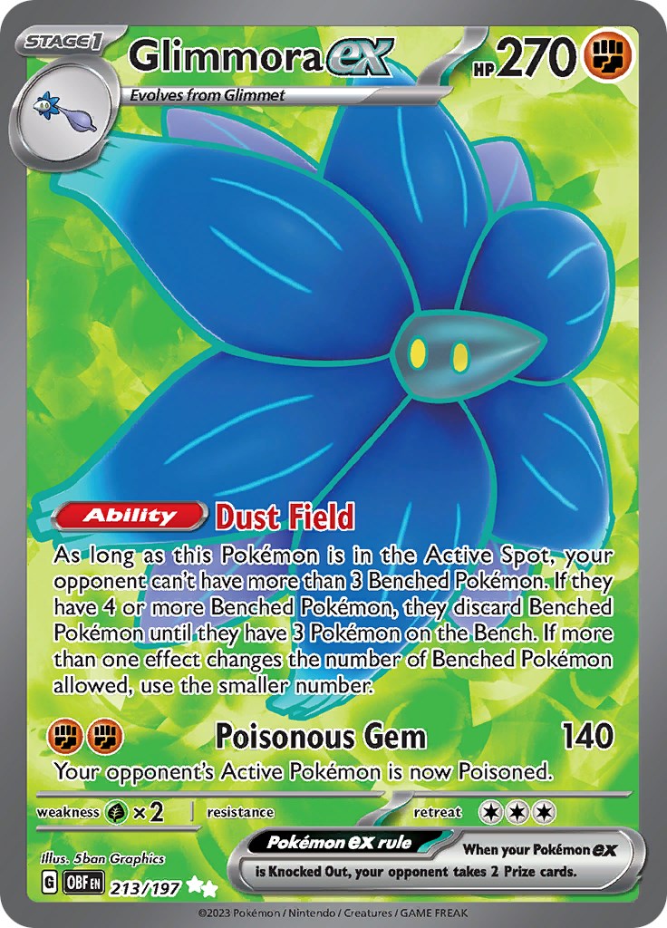 Glimmora ex 213/197 - Obsidian Flames - Pokémon TCG