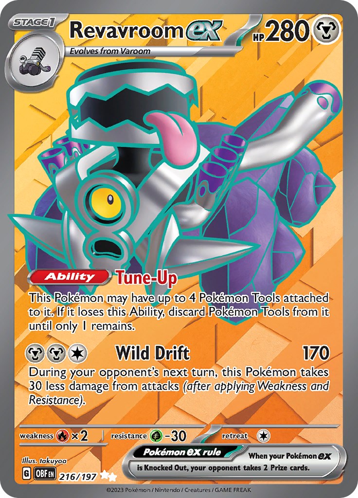 Revavroom ex 216/197 - Obsidian Flames - Pokémon TCG