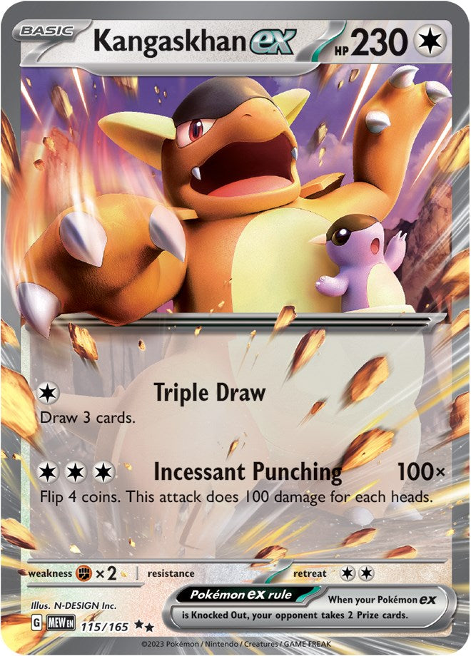 Kangaskhan ex 115/165 - SV: 151 - Pokémon TCG