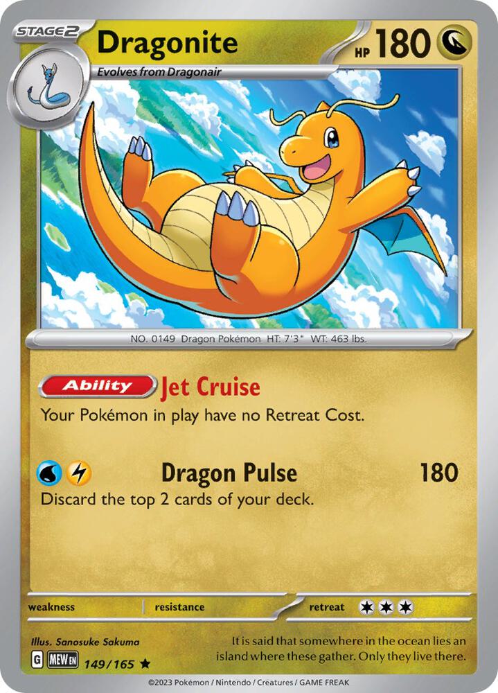 Dragonite 149/165 - SV: 151 - Pokémon TCG