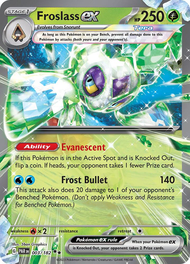 Froslass ex 003/182 - Paradox Rift - Pokémon TCG