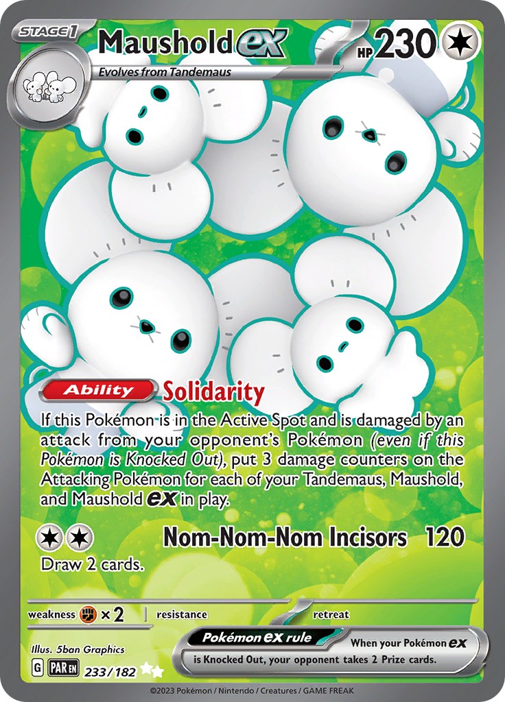 Maushold ex 233/182 - Paradox Rift - Pokémon TCG