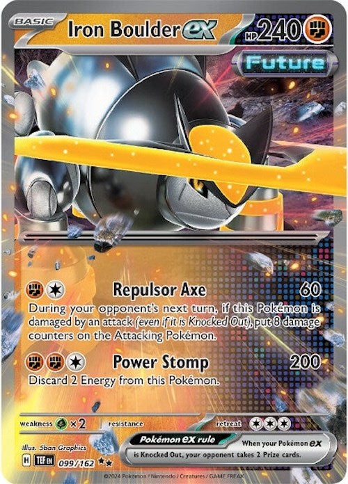 Iron Boulder ex 099/162 - Temporal Forces - Pokémon TCG