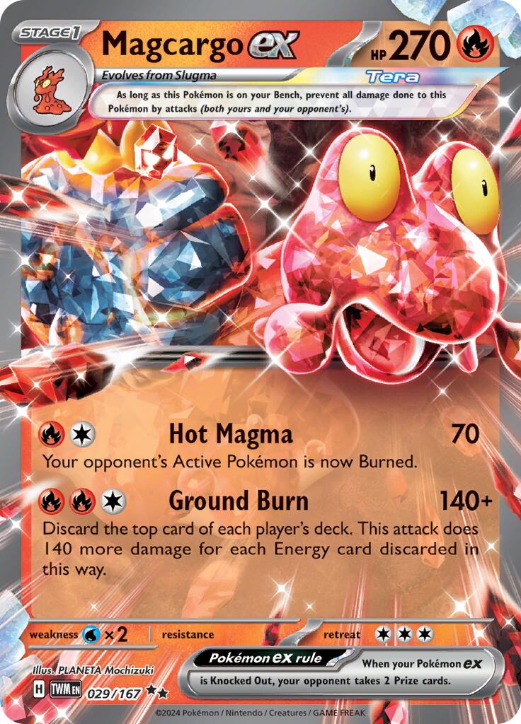 Magcargo ex 029/167 - Twilight Masquerade - Pokémon TCG