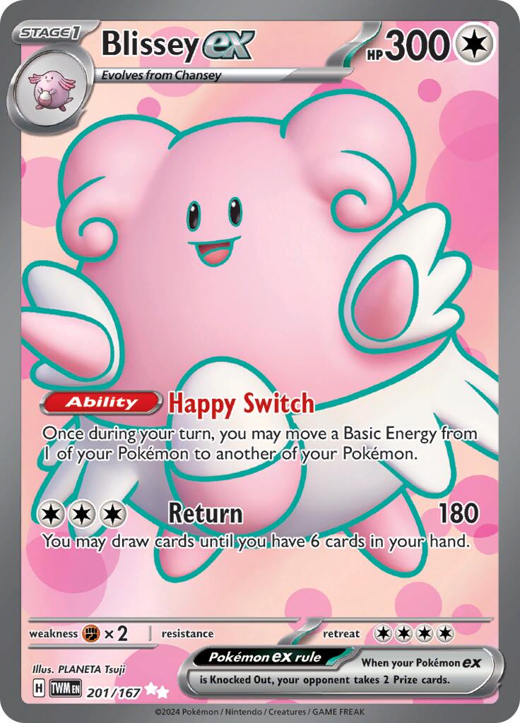 Blissey ex 201/167 - Twilight Masquerade - Pokémon TCG