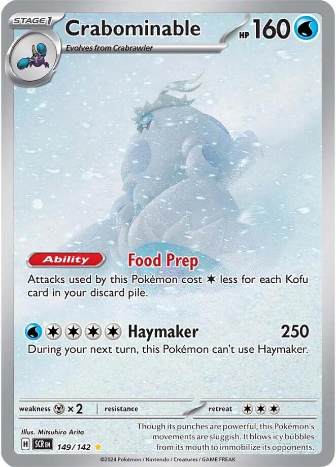 Crabominable 149/142 - Stellar Crown - Pokémon TCG