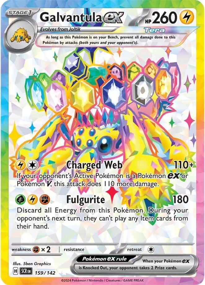 Galvantula ex 159/142 - Stellar Crown - Pokémon TCG