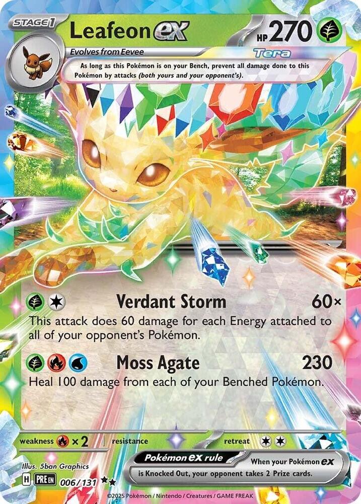 Leafeon ex 006/131 - Prismatic Evolutions - Pokémon TCG