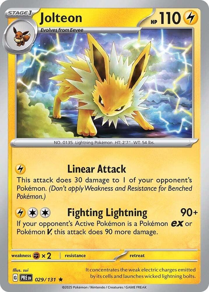 Jolteon 029/131 - Prismatic Evolutions - Pokémon TCG