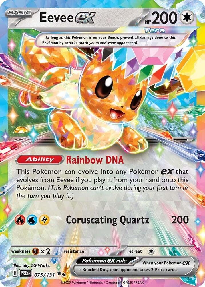 Eevee ex 075/131 - Prismatic Evolutions - Pokémon TCG