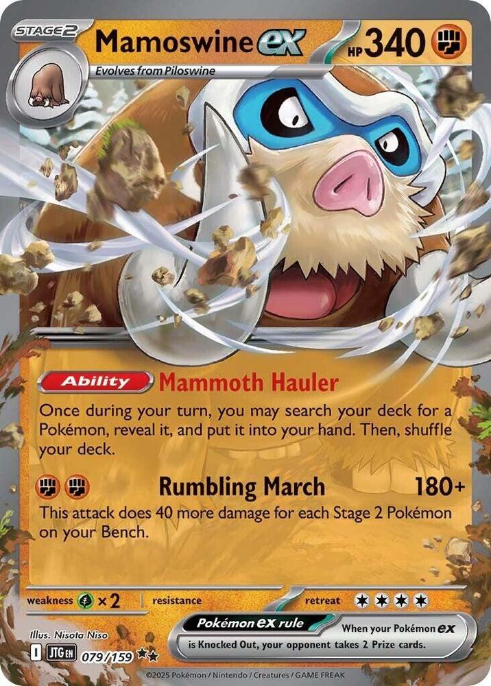 Mamoswine ex 079/159 - Journey Together - Pokémon TCG