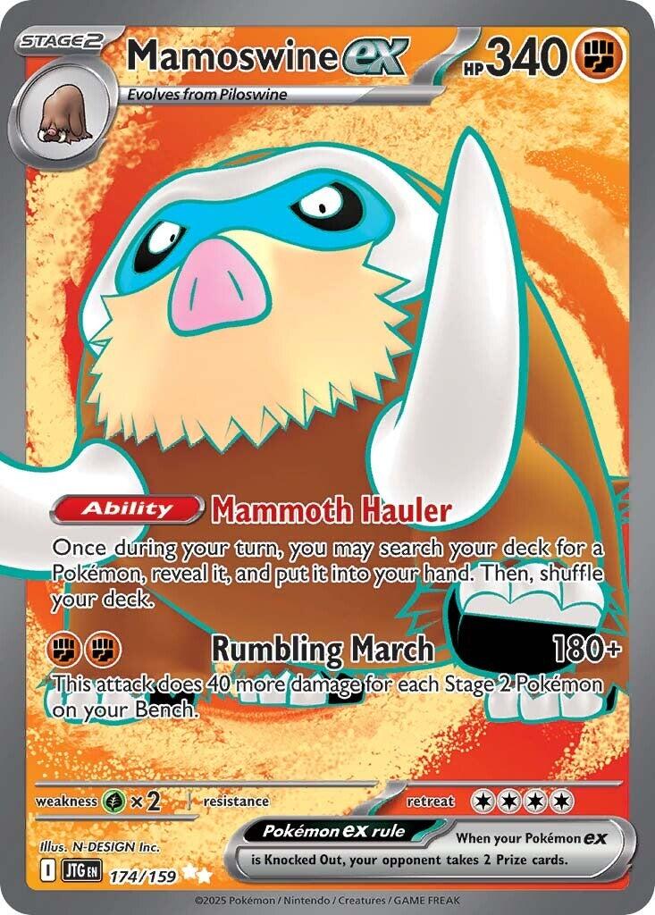 Mamoswine ex 174/159 - Journey Together - Pokémon TCG