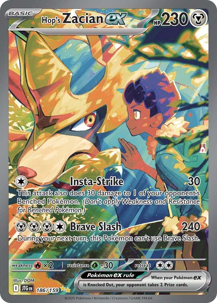 Hop's Zacian ex 186/159 - Journey Together - Pokémon TCG