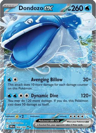 Dondozo ex 066/182 - Destined Rivals - Pokémon TCG