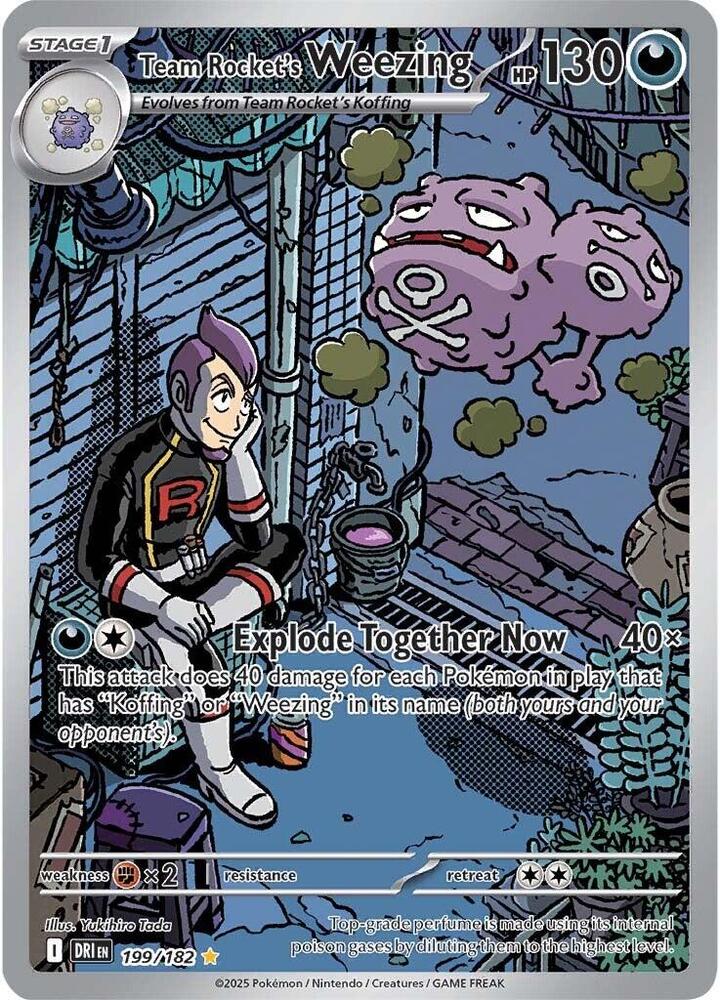 Team Rocket's Weezing 199/182 - Destined Rivals - Pokémon TCG