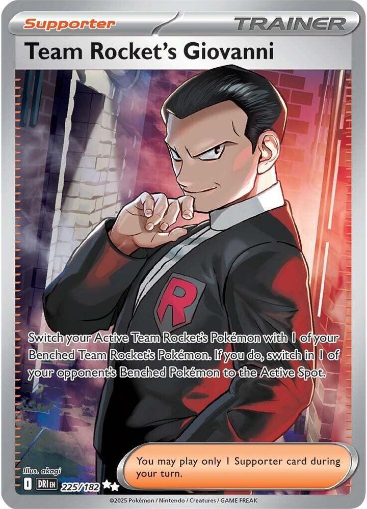 Team Rocket's Giovanni 225/182 - Destined Rivals - Pokémon TCG