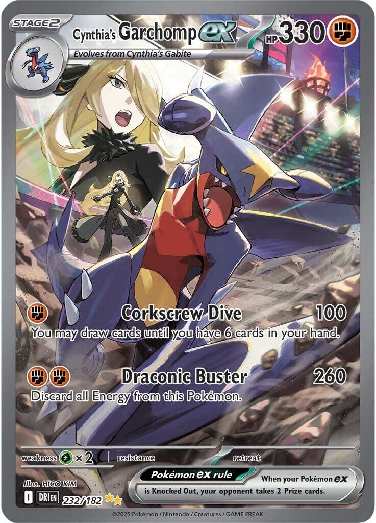 Cynthia's Garchomp ex 232/182 - Destined Rivals - Pokémon TCG