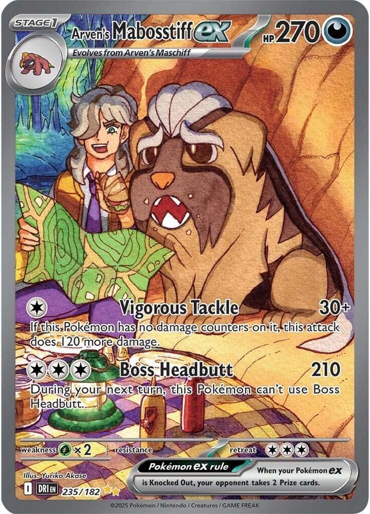 Arven's Mabosstiff ex 235/182 - Destined Rivals - Pokémon TCG
