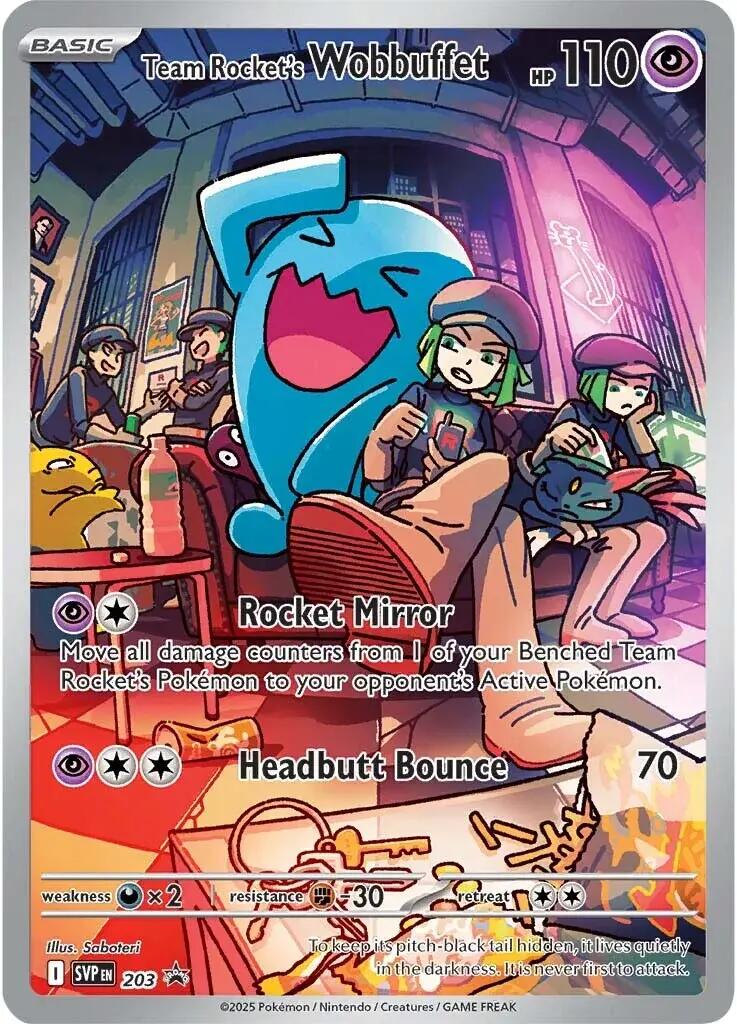 Team Rocket's Wobbuffet 203 - Scarlet & Violet Promo - Pokémon TCG
