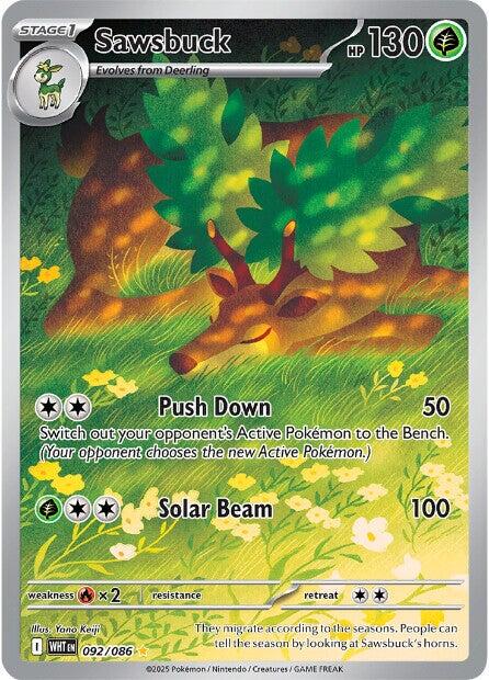 Sawsbuck 092/086 - White Flare - Pokémon TCG