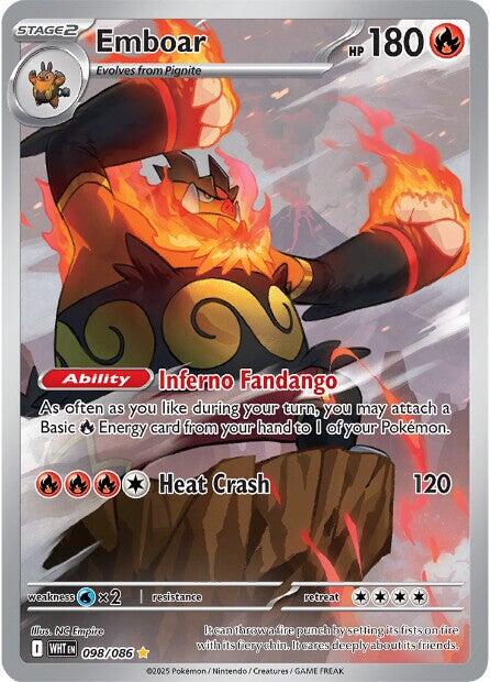 Emboar 098/086 - White Flare - Pokémon TCG
