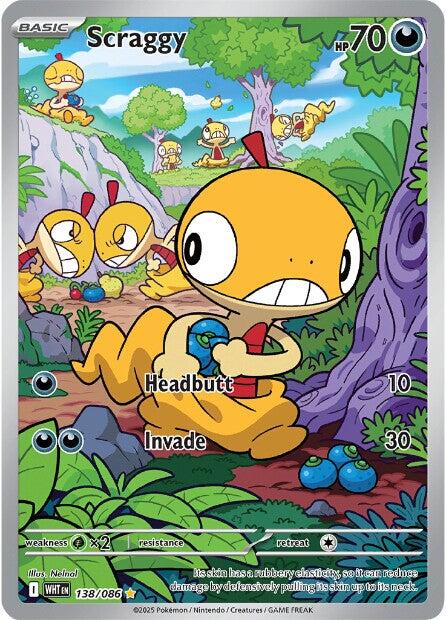 Scraggy 138/086 - White Flare - Pokémon TCG
