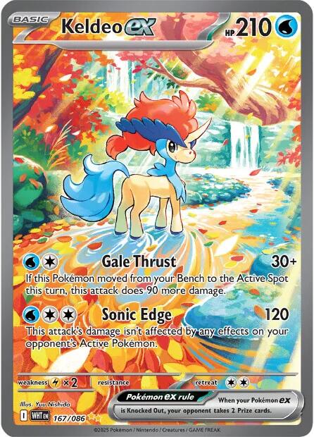 Keldeo ex 167/086 - White Flare - Pokémon TCG