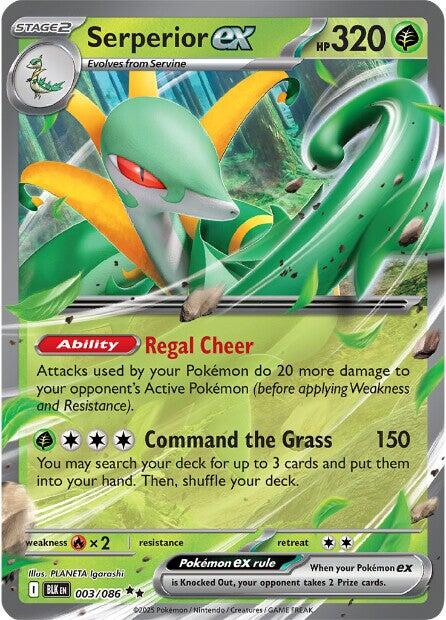 Serperior ex 003/086 - Black Bolt - Pokémon TCG