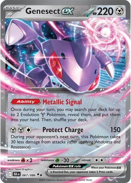 Genesect ex 067/086 - Black Bolt - Pokémon TCG
