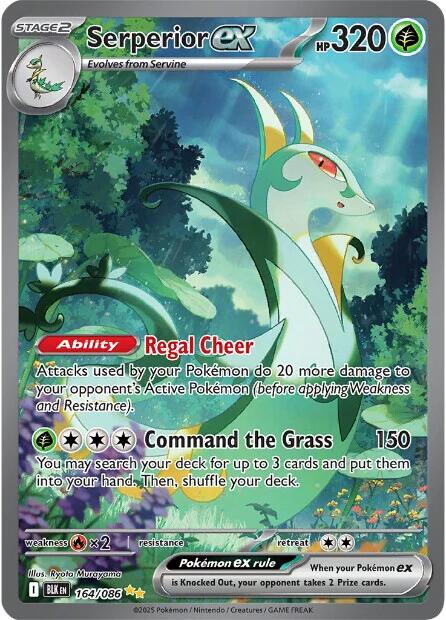 Serperior ex 164/086 - Black Bolt - Pokémon TCG