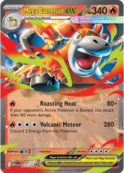 Mega Camerupt ex 022/132 - Mega Evolution - Pokémon TCG