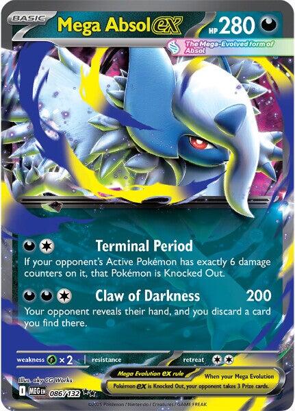Mega Absol ex 086/132 - Mega Evolution - Pokémon TCG