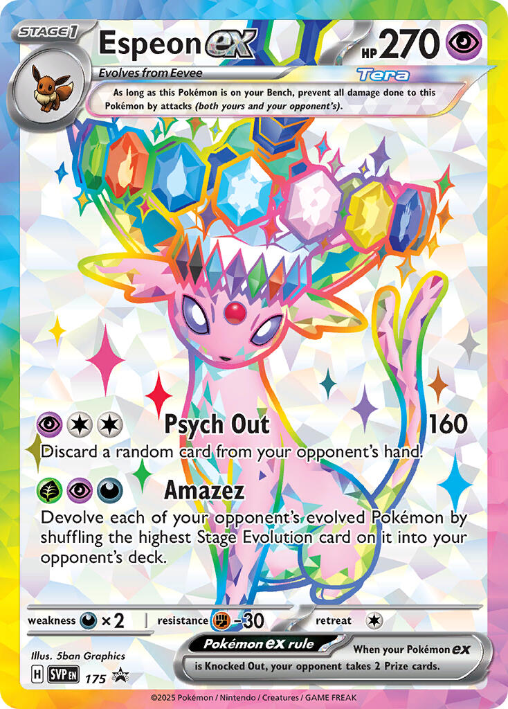 Espeon ex SVP 175 - Scarlet & Violet Promo - Pokémon TCG